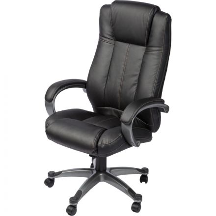 Кресло BN_Dp_Руководителя EChair-604 RT рецикл.кожа черная, Кресло BN_Dp_Руководителя EChair-604 RT рецикл.кожа черная,