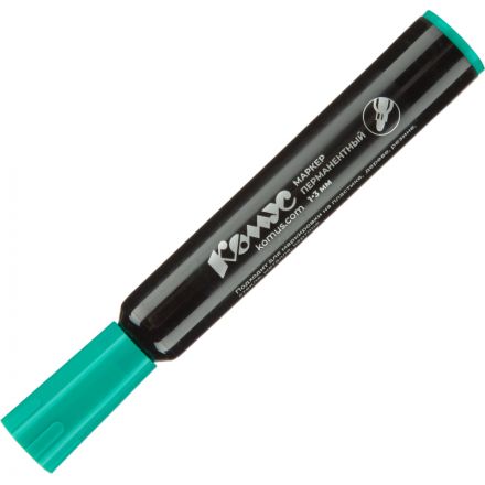Маркер перманентный КОМУС зеленый 1-3мм кругл. наконечник Маркер перманентный КОМУС зеленый 1-3мм кругл. наконечник
