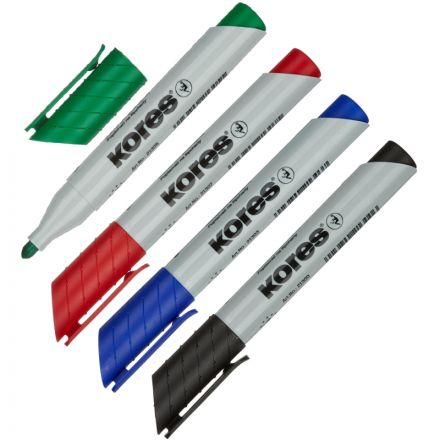 Набор для бумаги маркеров для флипчартов Kores XF1 4 штуки (толщина линии 3 мм)