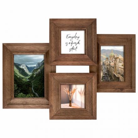 Рамка из мангового дерева BRAUBERG LOFT QUAD, фото разного размера, стекло, 52х39 см, 391283 Рамка из мангового дерева BRAUBERG LOFT QUAD, фото разного размера, стекло, 52х39 см, 391283
