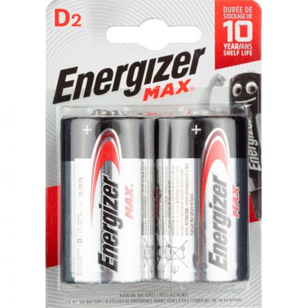 Батарейка ENERGIZER LR20 Max 2шт/уп Батарейка ENERGIZER LR20 Max 2шт/уп