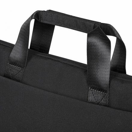 Сумка портфель HEIKKI ULTRA (ХЕЙКИ) с отделением для ноутбука 15,6", Total black, черная, 28х39х3 см, 272609