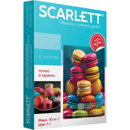 Весы кухонные Scarlett SC-KS57P82, Макаруны