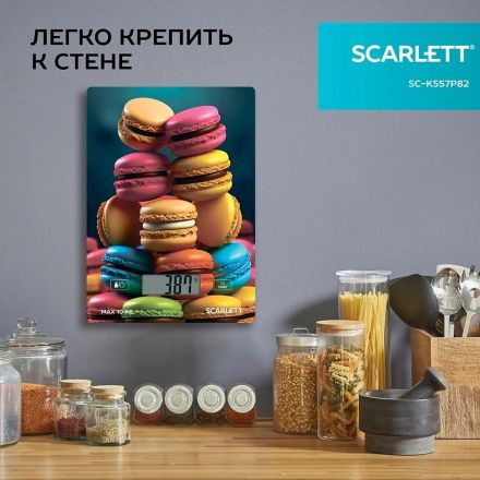 Весы кухонные Scarlett SC-KS57P82, Макаруны