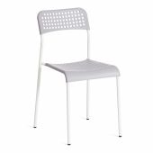 Стул Tetchair ADDE (mod. C-049) металл/пластик, 39 х 49 х 78 см, Grey (серый) /White (белый)