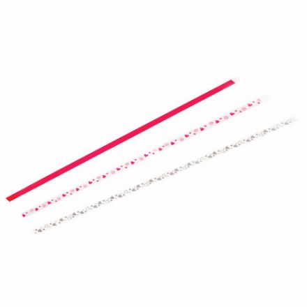 Закладки-ляссе фактурные для книг А4 (длина 38 см) "LOVE", клейкий край, 3 ленты, ПИФАГОР, 112968 Закладки-ляссе фактурные для книг А4 (длина 38 см) "LOVE", клейкий край, 3 ленты, ПИФАГОР, 112968