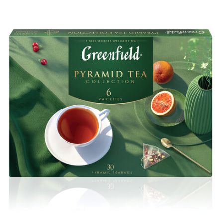 Чай GREENFIELD "Pyramid Tea Collection" ассорти 6 вкусов, НАБОР 30 пирамидок, 1768-10 Чай GREENFIELD "Pyramid Tea Collection" ассорти 6 вкусов, НАБОР 30 пирамидок, 1768-10