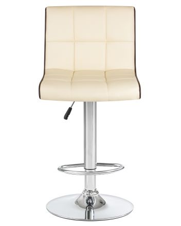 Стул барный DOBRIN CANDY, кремово-коричневый