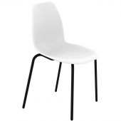 Стул для столовых Sheffilton SHT-ST29/S130 HD белый/черный муар 194019 Стул для столовых Sheffilton SHT-ST29/S130 HD белый/черный муар 194019