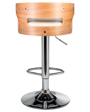 Стул барный DOBRIN FRED, натуральное дерево, кремовый Стул барный DOBRIN FRED, натуральное дерево, кремовый