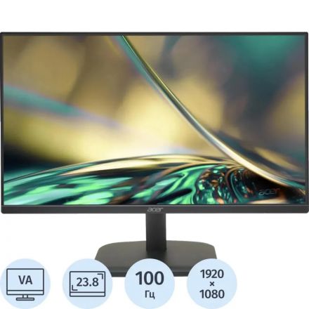 Монитор Acer 23,8 EK241YHbmix (UM.QE1CD.H02)16:9, VA, FHD, 100Hz,VGA,HDMI