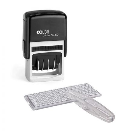 Датер автоматический Colop S260-Set, 2 строки, самонаборный, пластиковый Датер автоматический Colop S260-Set, 2 строки, самонаборный, пластиковый