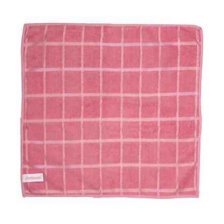 Салфетки из МИКРОФИБРЫ 25х25 см, КОМПЛЕКТ 4 шт. (2 стандарт, 2 клетка), 180 г/м2, ЛЮБАША, 603936