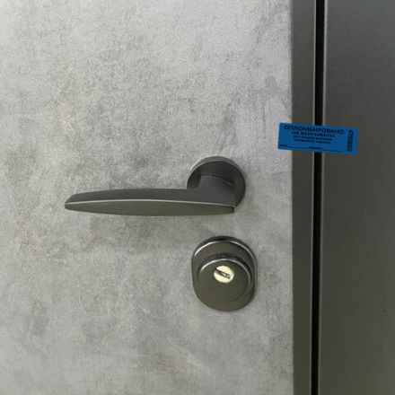 Пломбы самоклеящиеся номерные, КОМПЛЕКТ 1000 шт. (рулон), длина 66 мм, ширина 22 мм, СИНИЕ, 609668