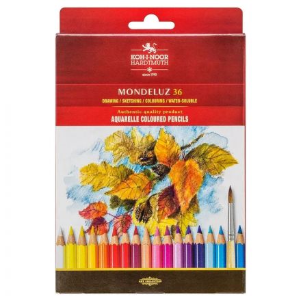 Карандаши акварельные KOH-I-NOOR, MONDELUZ 36 цв. шестигр, 3719/36 Карандаши акварельные KOH-I-NOOR, MONDELUZ 36 цв. шестигр, 3719/36