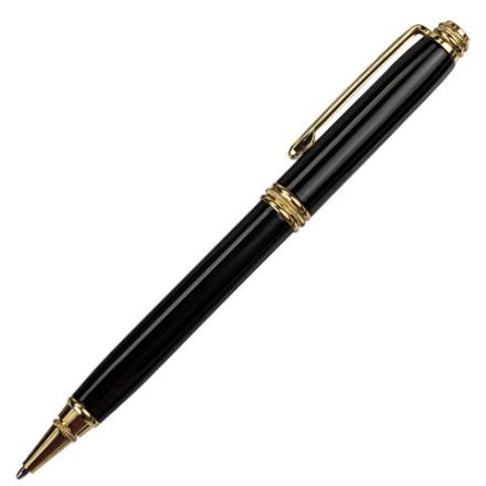Ручка подарочная шариковая GALANT "Black", корпус черный, золотистые детали, пишущий узел 0,7 мм, синяя, 140405 Ручка подарочная шариковая GALANT "Black", корпус черный, золотистые детали, пишущий узел 0,7 мм, синяя, 140405
