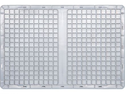 Ящик п/э 600х400х120 сплошной, усиленное дно, цв. серый Ящик п/э 600х400х120 сплошной, усиленное дно, цв. серый