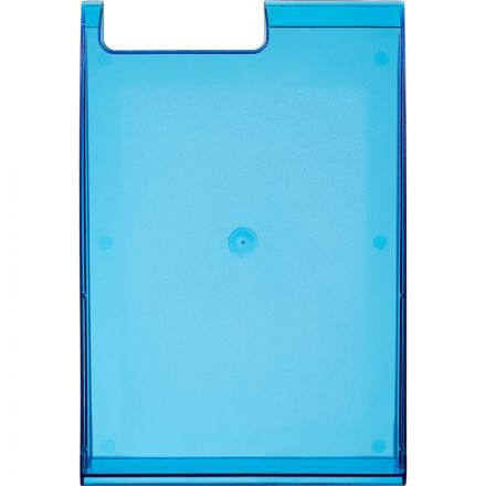 Лоток для бумаг горизонтальный Attache City прозрачный синий Лоток для бумаг горизонтальный Attache City прозрачный синий