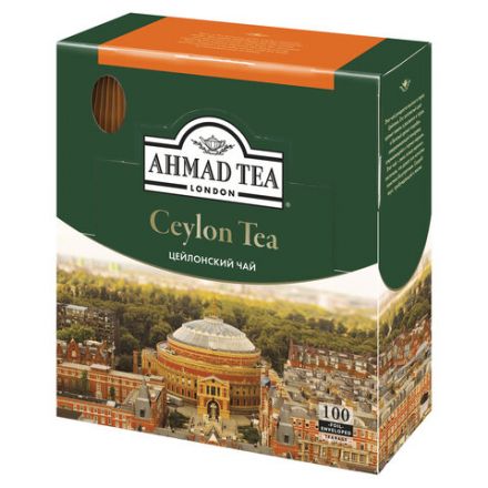 Чай AHMAD "Ceylon Tea", черный цейлонский, 100 пакетиков в конвертах по 2 г, 163i-08 Чай AHMAD "Ceylon Tea", черный цейлонский, 100 пакетиков в конвертах по 2 г, 163i-08