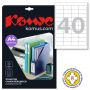 Этикетки самоклеящиеся Promega label (Комус) 48,5х25,4 мм 40 штук на листе белые (25 листов в упаковке)