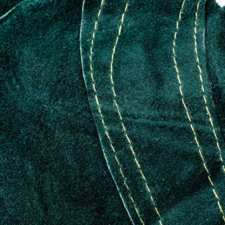 Краги сварщика ДИГГЕР+ спилковые зеленые с кевларовой нитью (Размер 10,5)