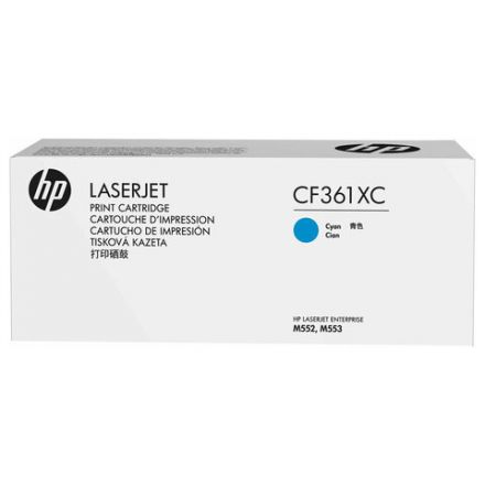 Картридж лазерный HP (CF361X) LaserJet Pro M552/M553, №508X, голубой, оригинальный, ресурс 9500 страниц Картридж лазерный HP (CF361X) LaserJet Pro M552/M553, №508X, голубой, оригинальный, ресурс 9500 страниц