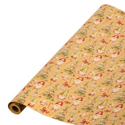 Бумага упаковочная крафт BIG SIZE новогодняя "XMAS Gnomes", 0,7х10 м, ЗОЛОТАЯ СКАЗКА, 592193 Бумага упаковочная крафт BIG SIZE новогодняя "XMAS Gnomes", 0,7х10 м, ЗОЛОТАЯ СКАЗКА, 592193