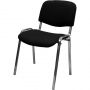 Стул КО_EChair Rio(ИЗО) РС 10 ткань черная 101, каркас под хром Стул КО_EChair Rio(ИЗО) РС 10 ткань черная 101, каркас под хром