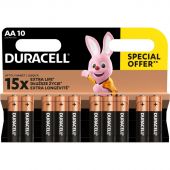 Батарейка DURACELL Basic LR6 AA BL10 Alkaline 1.5V (10/80) (10шт/уп) Батарейка DURACELL Basic LR6 AA BL10 Alkaline 1.5V (10/80) (10шт/уп)