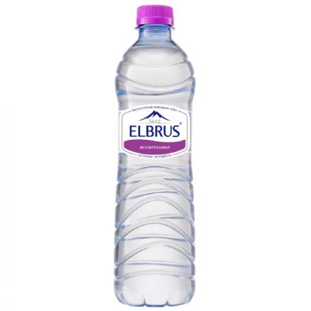 Вода минеральная Эльбрус природная столовая питьевая негаз, пэт 0,5л Вода минеральная Эльбрус природная столовая питьевая негаз, пэт 0,5л