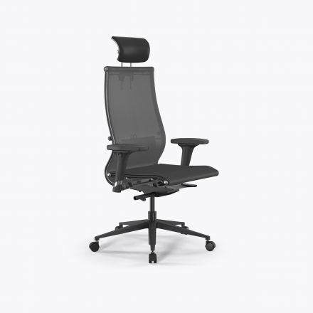 Кресло SynchroSit 10 B2-107D - T /Km00/Nb00/D02P/H13mL-2D(M23.B11.G19.W02) Серый
