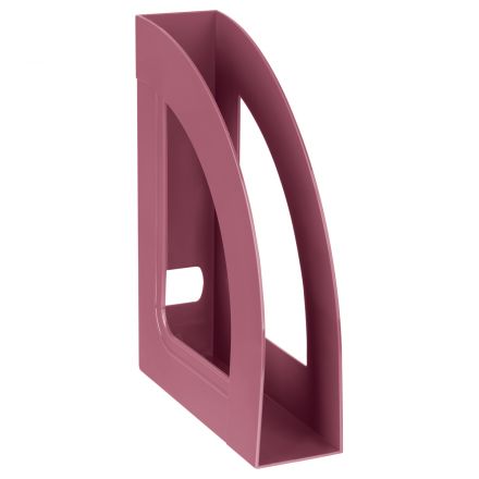 Лоток для бумаг вертикальный СТАММ "Респект", бордовый, ширина 70мм Лоток для бумаг вертикальный СТАММ "Респект", бордовый, ширина 70мм