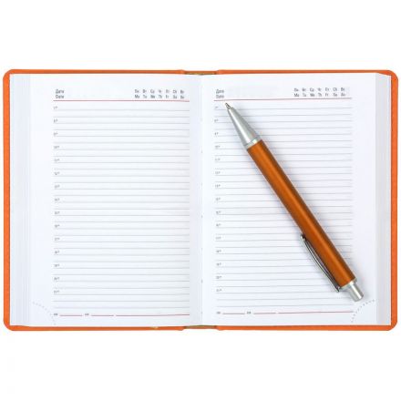 Ежедневник недатированный Attache Сиам искусственная кожа А6 176 листов оранжевый (110x155 мм) Ежедневник недатированный Attache Сиам искусственная кожа А6 176 листов оранжевый (110x155 мм)