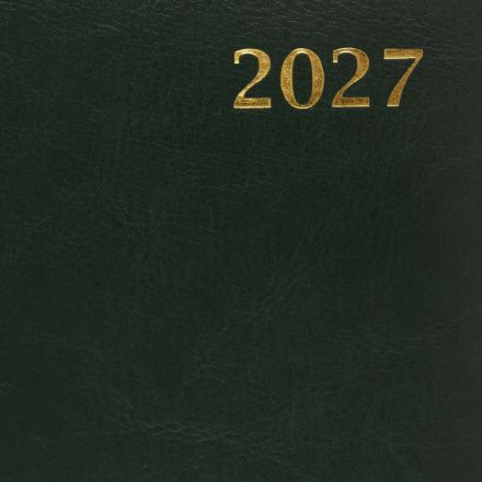 Ежедневник датированный 2027 Attache А5 168л 143x210 зелен(золотистый срез)
