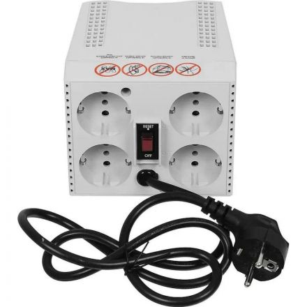 Стабилизатор напряжения Powercom TCA-2000 1000Вт 2000ВА белый Стабилизатор напряжения Powercom TCA-2000 1000Вт 2000ВА белый