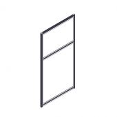 Секция комбинированной перегородки RP115SL60 Серый/Tempo 5 (морковный) 600х22х1115