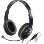 Гарнитура проводная Genius HS-400A черный/зелёный 31710031400