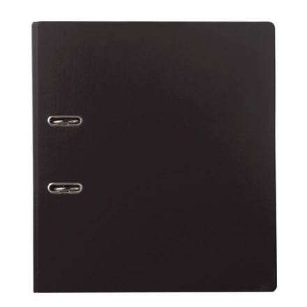 Папка-регистратор BRAUBERG с двухсторонним покрытием из ПВХ, 70 мм, черная, 222649