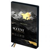 Ежедневник датированный 2026г., А6+, 176л., мягкий переплет, кожзам, BG "Accent. Mountains", отд. фольгой, цветной срез