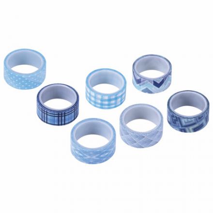 Клейкие WASHI-ленты для декора ОТТЕНКИ СИНЕГО, 15 мм х 3 м, 7 цветов, рисовая бумага, ОСТРОВ СОКРОВИЩ, 661703 Клейкие WASHI-ленты для декора ОТТЕНКИ СИНЕГО, 15 мм х 3 м, 7 цветов, рисовая бумага, ОСТРОВ СОКРОВИЩ, 661703