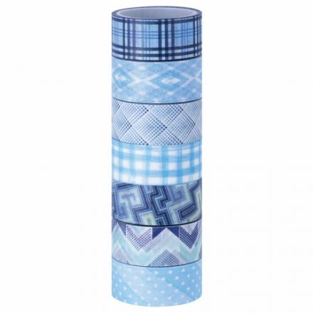 Клейкие WASHI-ленты для декора ОТТЕНКИ СИНЕГО, 15 мм х 3 м, 7 цветов, рисовая бумага, ОСТРОВ СОКРОВИЩ, 661703 Клейкие WASHI-ленты для декора ОТТЕНКИ СИНЕГО, 15 мм х 3 м, 7 цветов, рисовая бумага, ОСТРОВ СОКРОВИЩ, 661703