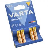 Батарейка Varta LONGLIFE LR03 AAA 4шт/бл Alkaline 1.5V (4103) (04103101414) Батарейка Varta LONGLIFE LR03 AAA 4шт/бл Alkaline 1.5V (4103) (04103101414)