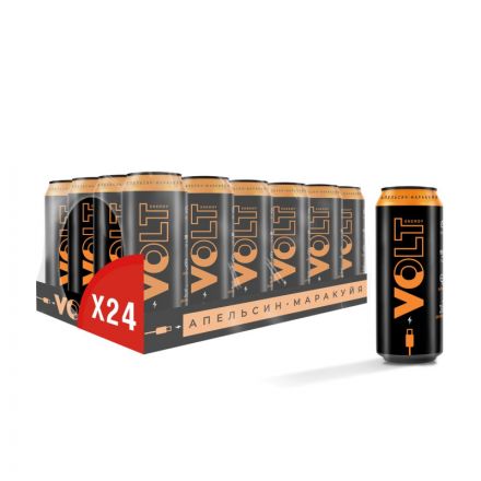 Напиток энергетический Volt Energy Апельсин-Маркуйя 0,45л 24шт/уп