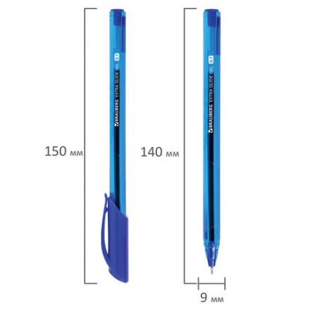 Ручки гелевые BRAUBERG "Extra Glide Gel", НАБОР 10 ЦВЕТОВ, трехгранные, игольчатый наконечник 0,7 мм, линия 0,5 мм, 144079