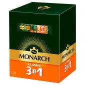 Кофе растворимый Monarch "Classic", 3в1, порошкообразный, порционный, 24 пакетиков*13,5г, мягкая упаковка Кофе растворимый Monarch "Classic", 3в1, порошкообразный, порционный, 24 пакетиков*13,5г, мягкая упаковка