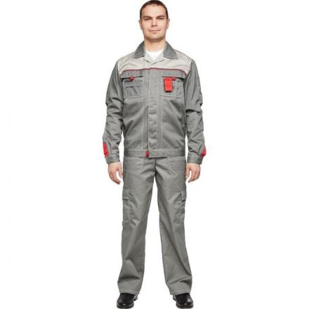 Костюм рабочий летний муж л10-КБР сер/с-сер 60-62 182-188 (Базис) Костюм рабочий летний муж л10-КБР сер/с-сер 60-62 182-188 (Базис)