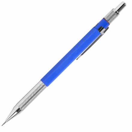 Карандаш механический 0,5 мм + грифели HB 24 штуки на блистере, BRAUBERG "METALLIC-X 05", металлические детали, 181965