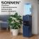 Кулер для воды SONNEN FSE-03RTi, напольный, НАГРЕВ/ОХЛАЖДЕНИЕ ЭЛЕКТРОННОЕ, шкафчик, 3 крана, титановый синий, 455746