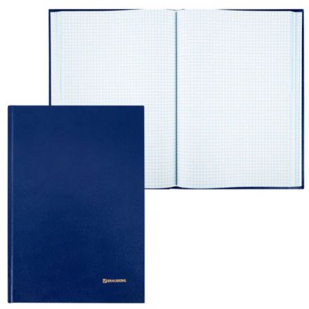 Книга учета 160 л., клетка, твердая, бумвинил, блок офсет, А4 200х290 мм, BRAUBERG, 130182 Книга учета 160 л., клетка, твердая, бумвинил, блок офсет, А4 200х290 мм, BRAUBERG, 130182