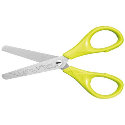 Ножницы MAPED "Essentials", 130 мм, закругленные лезвия, ассорти, 464210